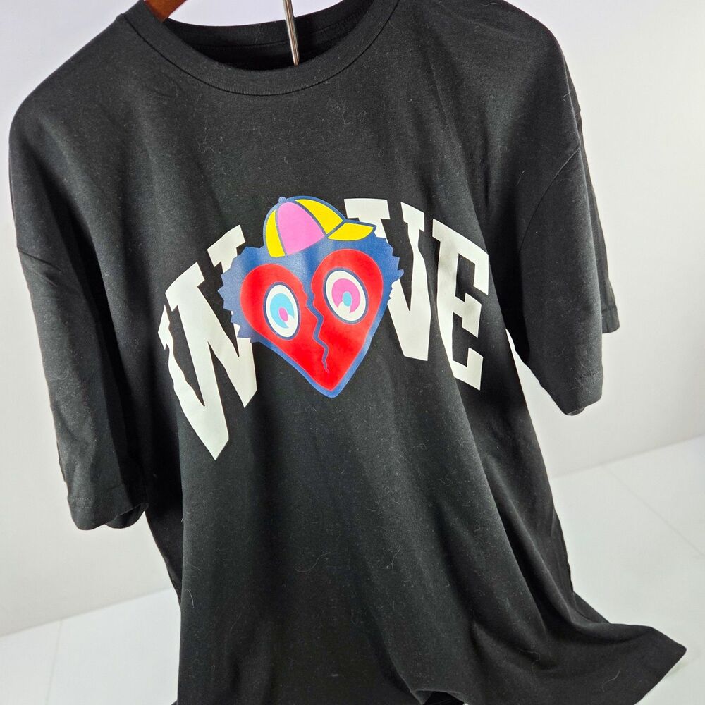 Wave Club In Love Graphic T-Shirt Black Men’s XL New